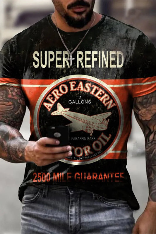 Black Red Fashion Print Shirt