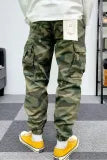 Camouflage Street High Waist Pants