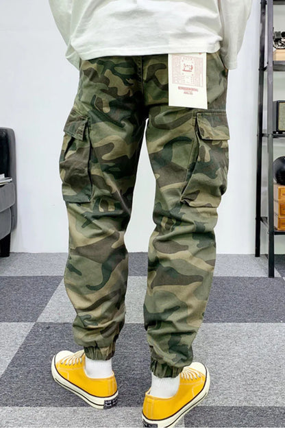 Camouflage Street High Waist Pants
