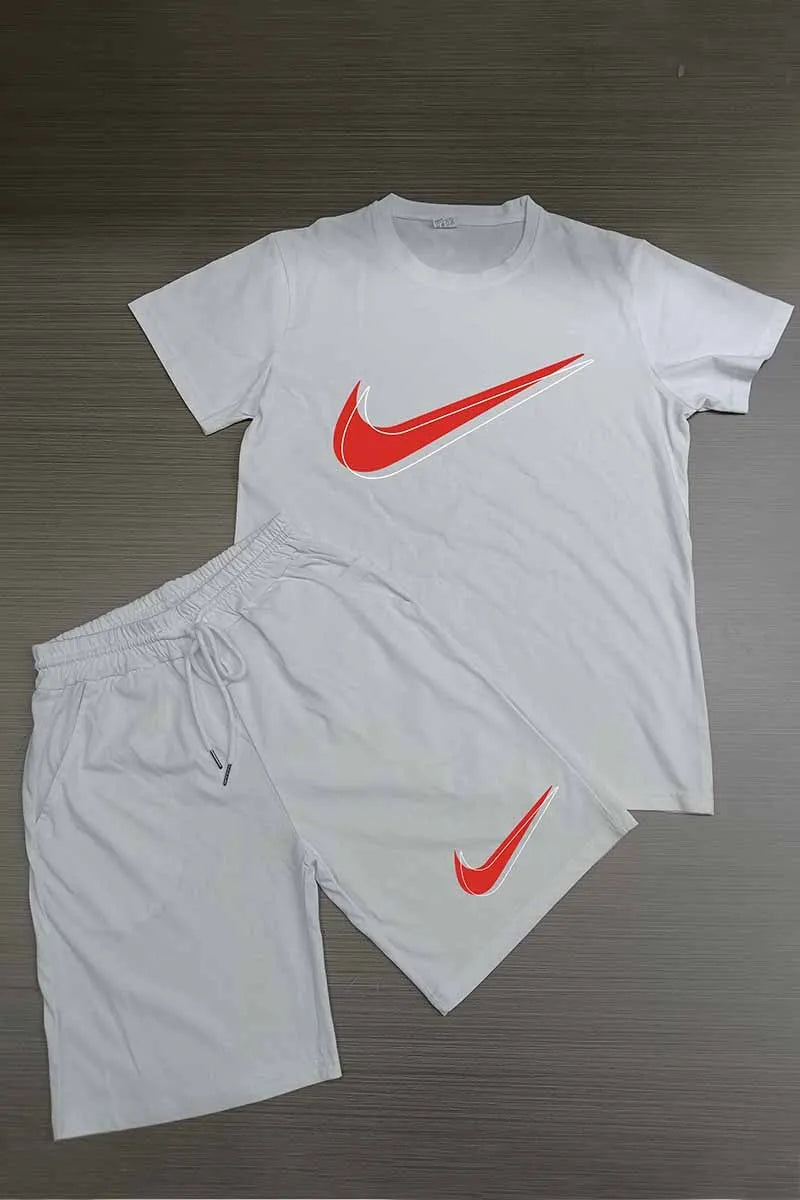 White Casual 2PC Short Sets