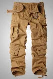 Casual Pocket Straight Solid Color Pants