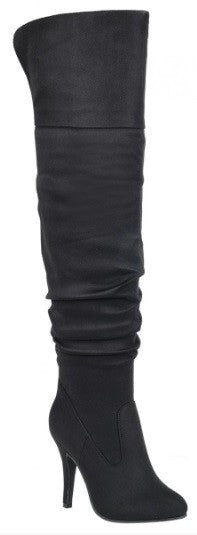 SUEDE Knee High Heel Boots