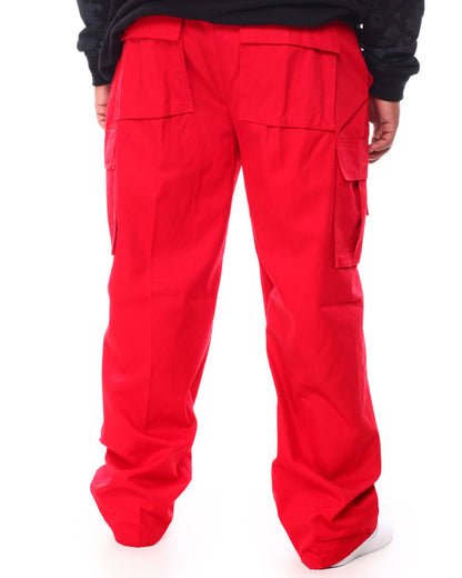 CARGO TWILL PANTS WITH BELT