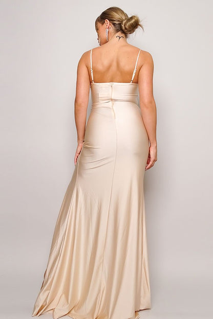 AWARDS SEQUINS BUST MAXI DRESS