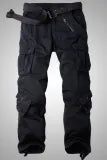 Casual Pocket Straight Solid Color Pants