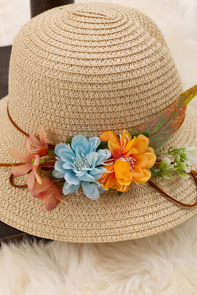 IVORY STRAW HAT & BAG SET