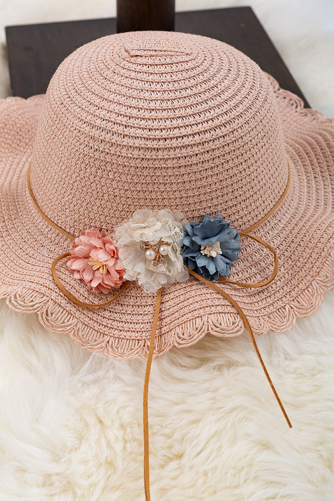 IVORY STRAW HAT & BAG SET