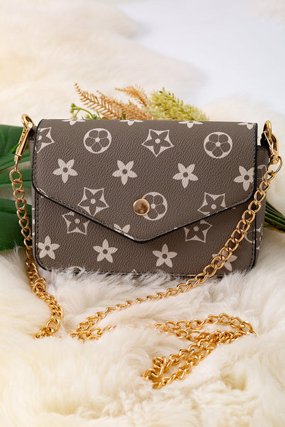 5"X 7"CROSSBODY PURSE WITH CHAIN.