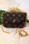 5"X 7"CROSSBODY PURSE WITH CHAIN.
