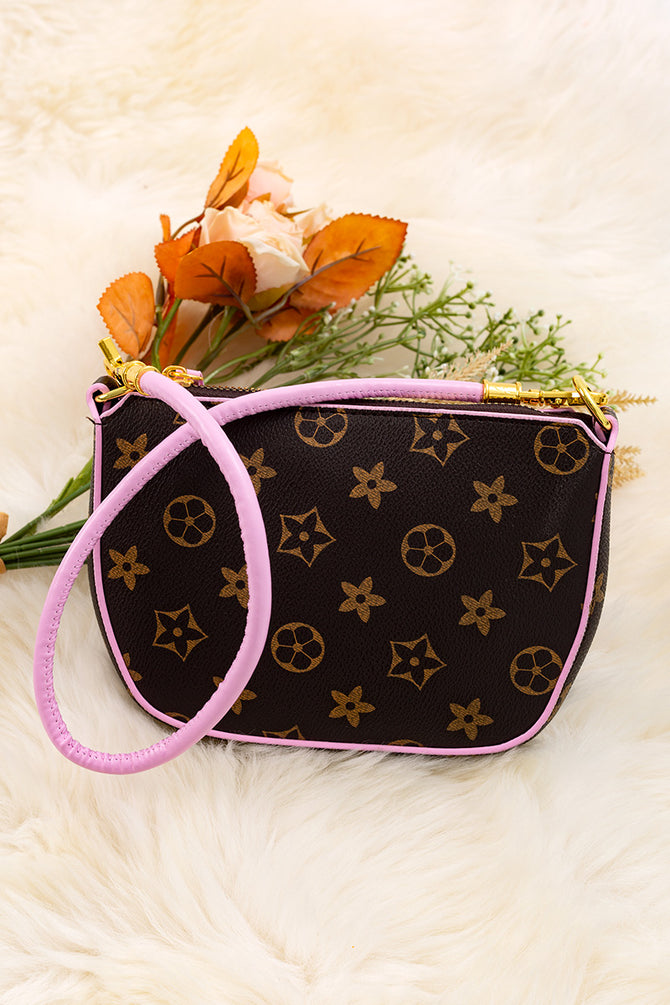 BLACK MINI SHOULDER PURSE.
