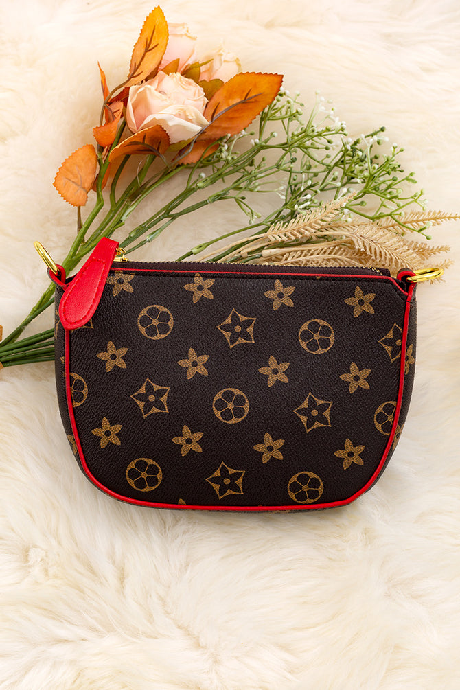 BLACK MINI SHOULDER PURSE.