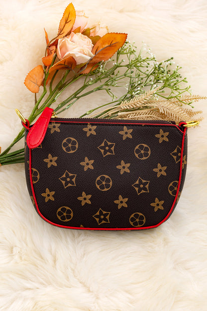 BLACK MINI SHOULDER PURSE.
