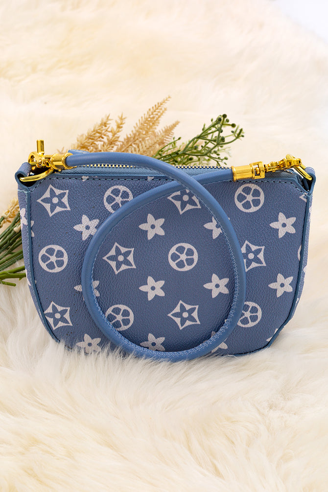 BLACK MINI SHOULDER PURSE.