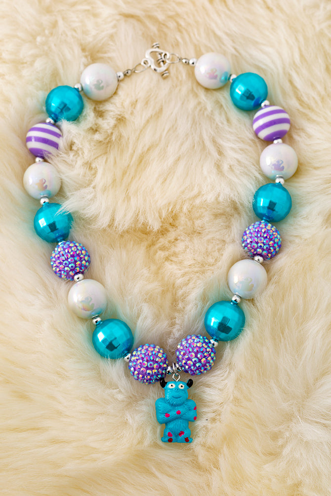 CUTE METALLIC & SHIMMERY BUBBLE NECKLACE. 3PCS