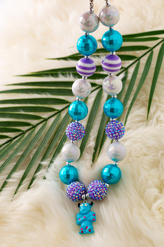CUTE METALLIC & SHIMMERY BUBBLE NECKLACE. 3PCS