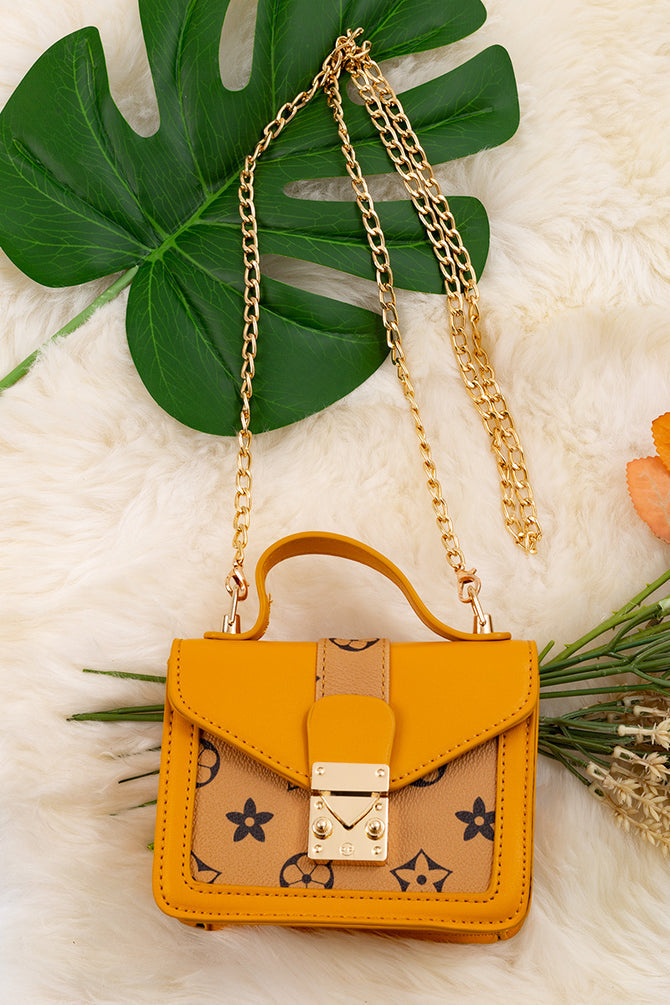 KHAKI/BROWN INSPIRED MINI PURSE