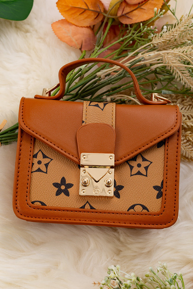 KHAKI/BROWN INSPIRED MINI PURSE