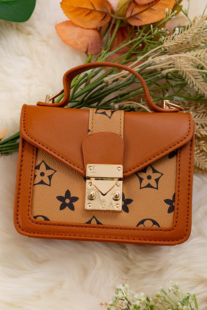 KHAKI/BROWN INSPIRED MINI PURSE