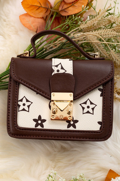 KHAKI/BROWN INSPIRED MINI PURSE