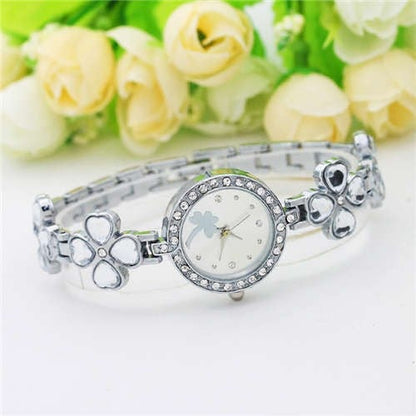 Clovers Design Elegant  Stainless Steel  Watch