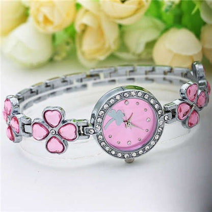 Clovers Design Elegant  Stainless Steel  Watch