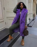 Sleeveless Long Cardigan Jacket