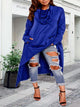 Asymmetric Long Sleeve Sweatshirts Tops