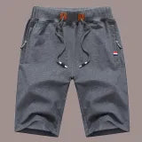 Black Casual Solid Draw String Color Shorts