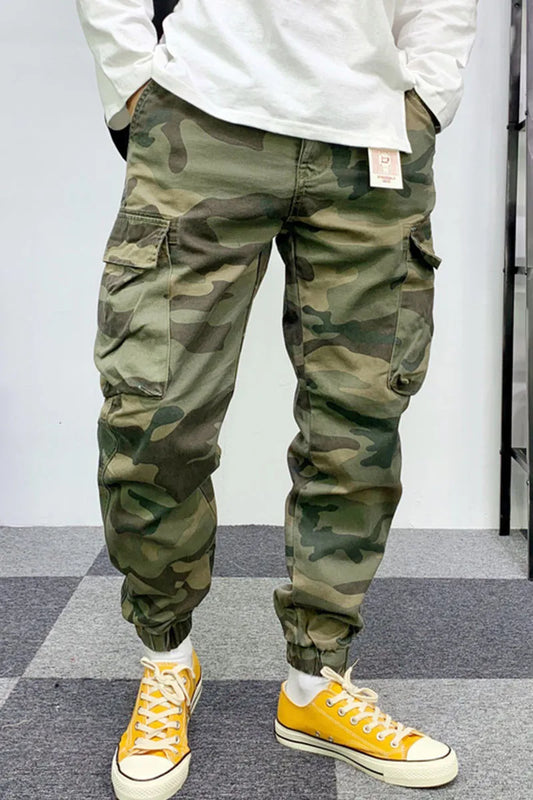 Camouflage Street High Waist Pants