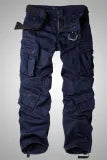 Casual Pocket Straight Solid Color Pants