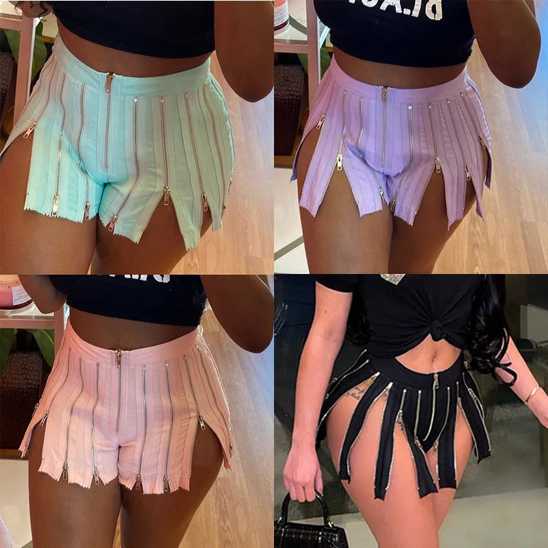 Fashion Zip Shorts