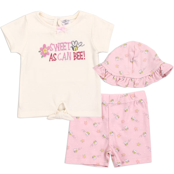LITTLE BEGINNINGS Girls Newborn 3-Piece Set