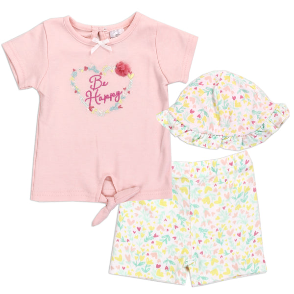 LITTLE BEGINNINGS Girls Newborn 3-Piece Set