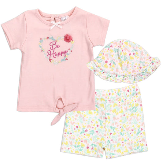 LITTLE BEGINNINGS Girls Newborn 3-Piece Set
