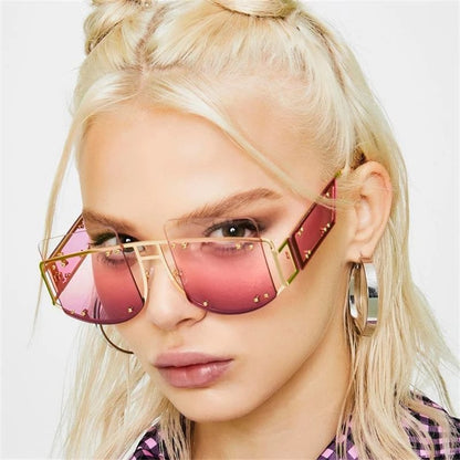 Exposed Frame Lens Sunglasses