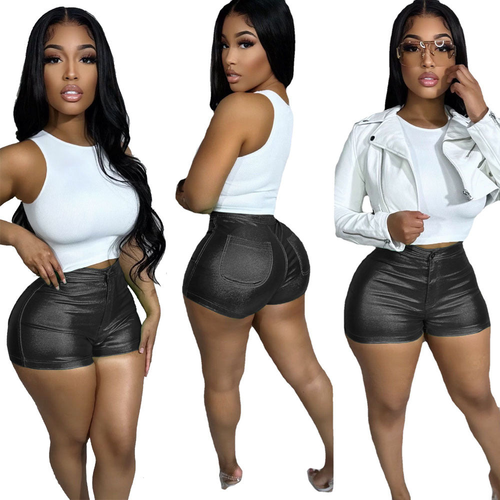 Women's Metallic Candy Shorts
