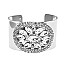 Dazzling Crystal Flower Cuff Bangle
