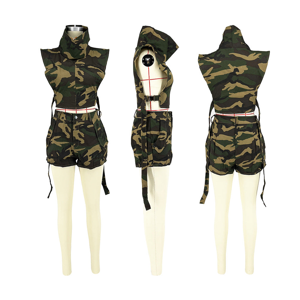 Camouflage Top and Short Set