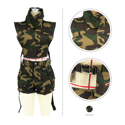 Camouflage Top and Short Set