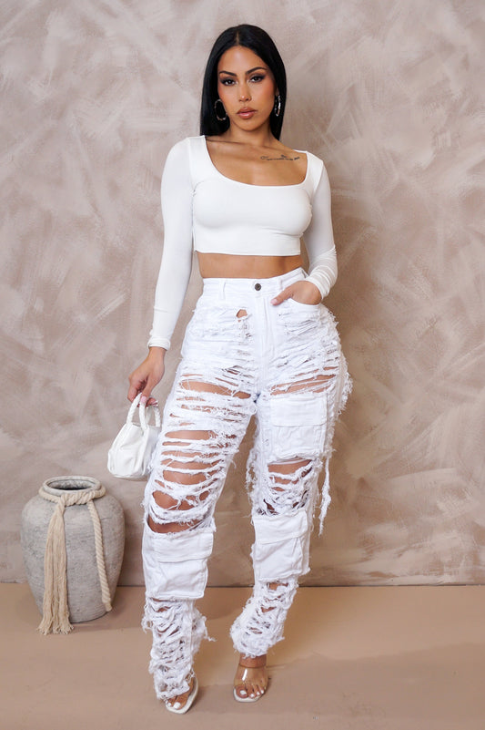 RIPPED UP JEANS