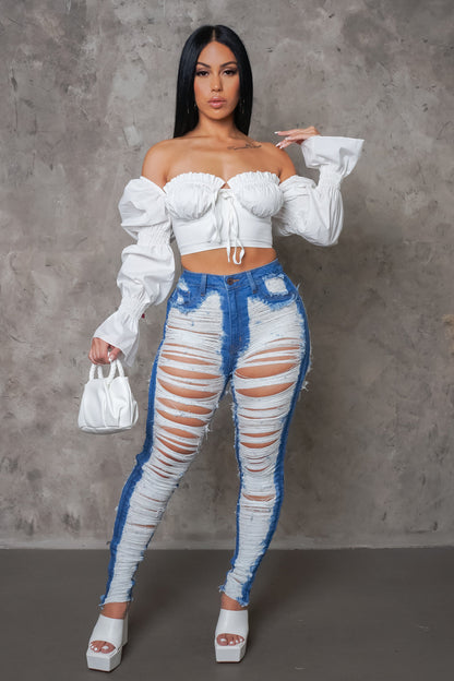 CUT OFF JEANS