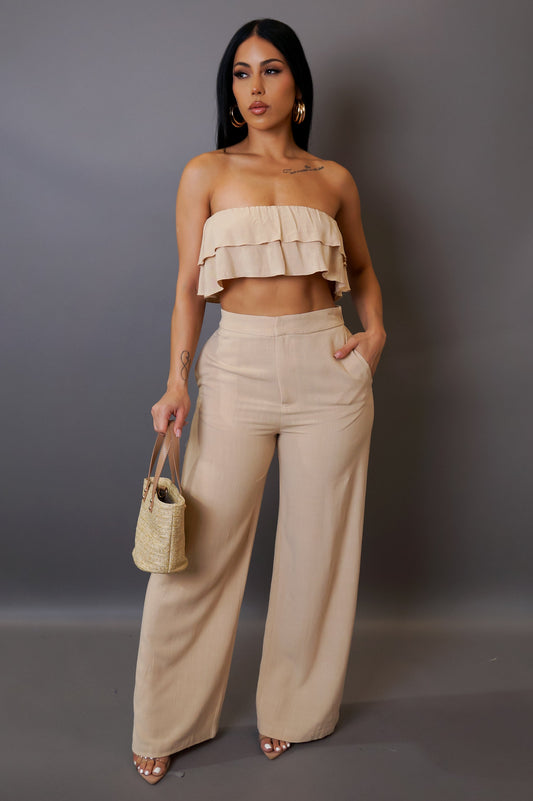 FOREVER A BEAUTY PANT SET