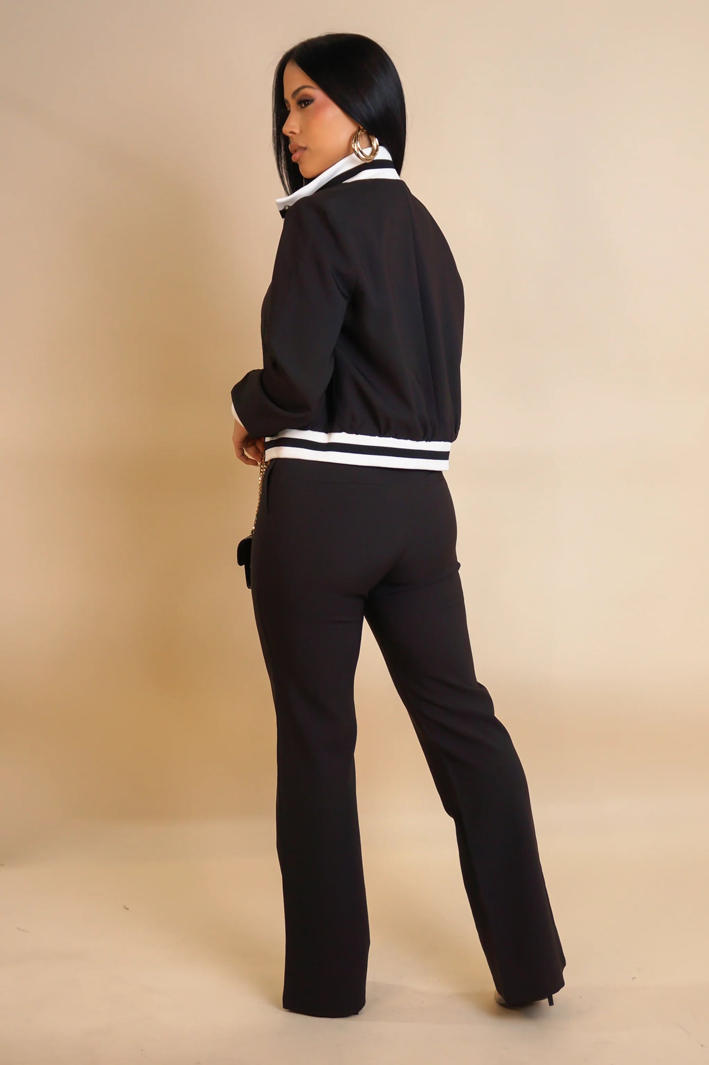 Jersey Look Pant Set