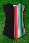 HALF SIDE SERAPE PRINTED DRESS