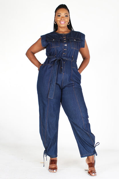 Light Denim Jumpsuit