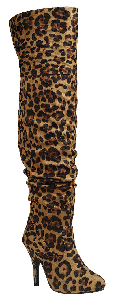 SUEDE Knee High Heel Boots