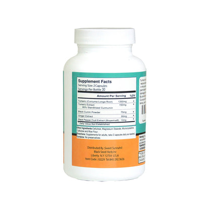 Black Seed Turmeric Veggie Capsules