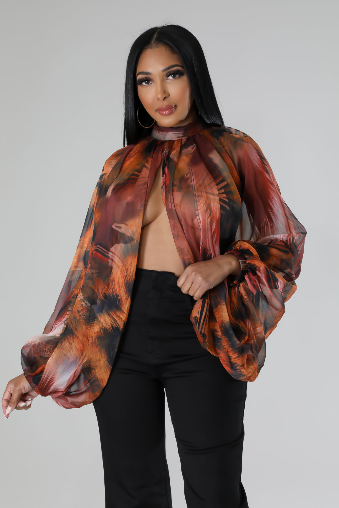 Chiffon Halter Tie Back (PLUS)