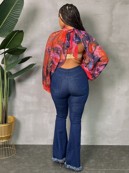 Chiffon Halter Tie Back (PLUS)