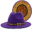 Fedora Woolen Leopard Belt Warm Hat